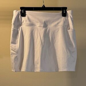 #6 White Athletic Skirt